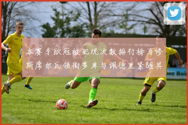 本赛季欧冠被犯规次数排行榜马修斯席尔瓦领衔多库与佩德里紧随其后