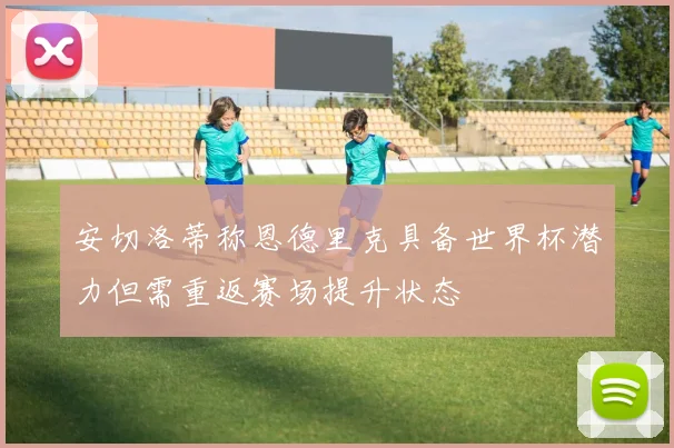 安切洛蒂称恩德里克具备世界杯潜力但需重返赛场提升状态
